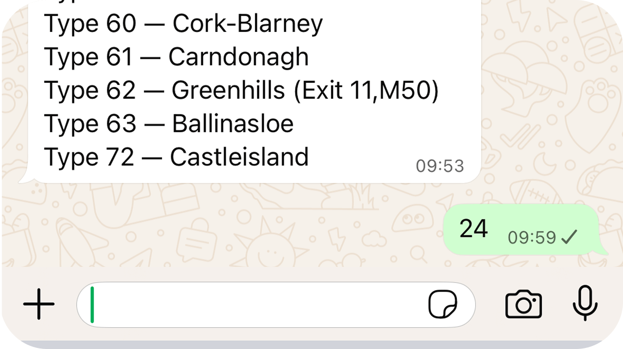 Step 1: Select NCT centre list